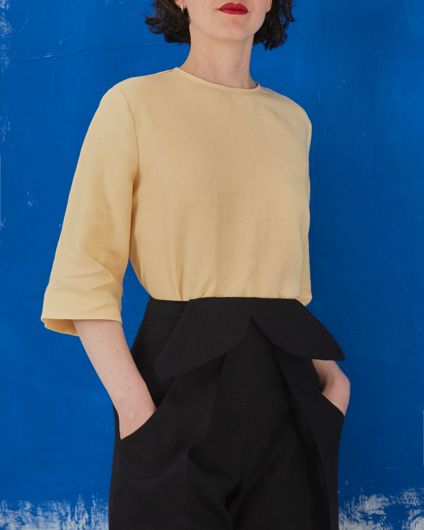 Lux Top Buttercup Yellow Linen