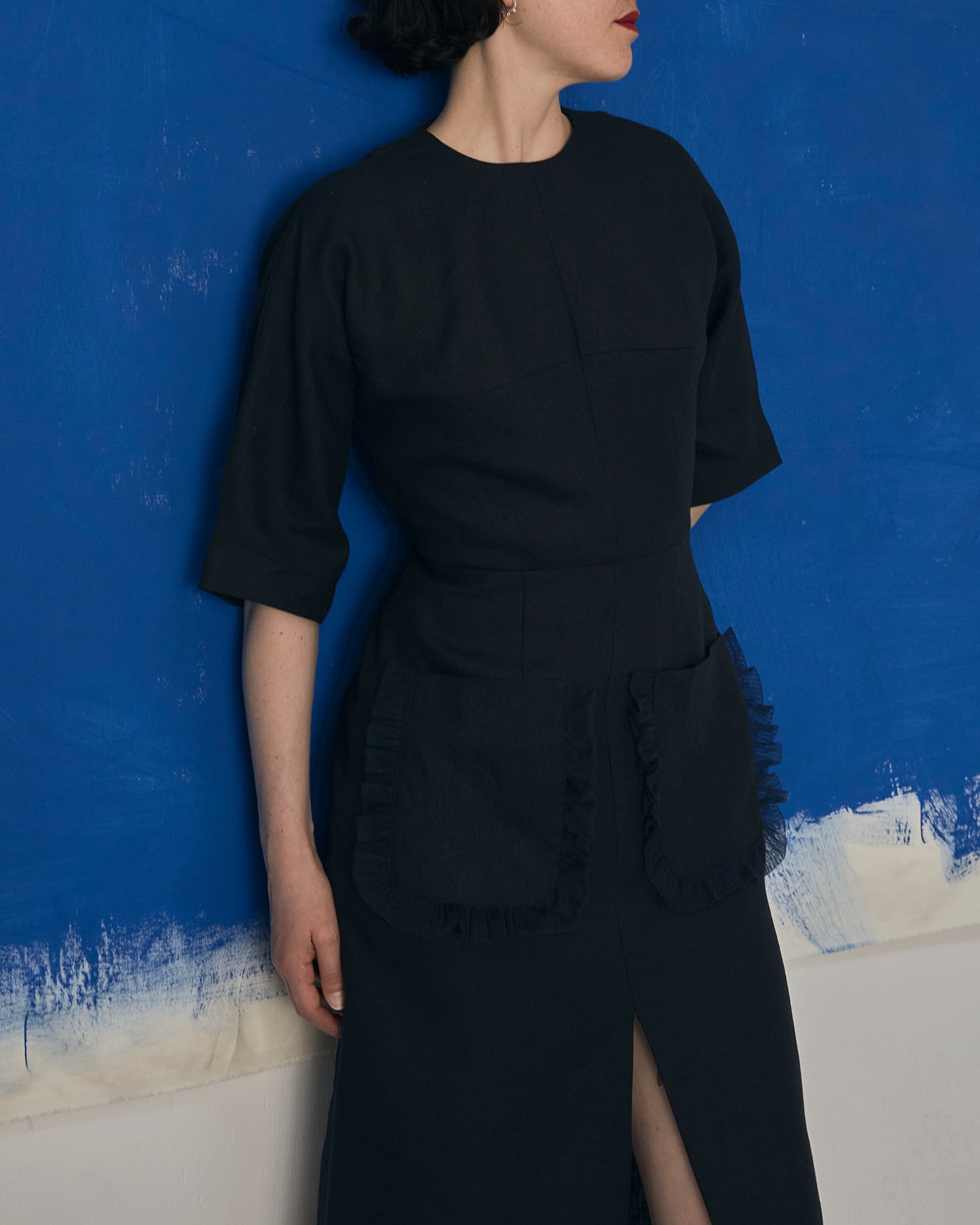 Esther Dress Black Linen