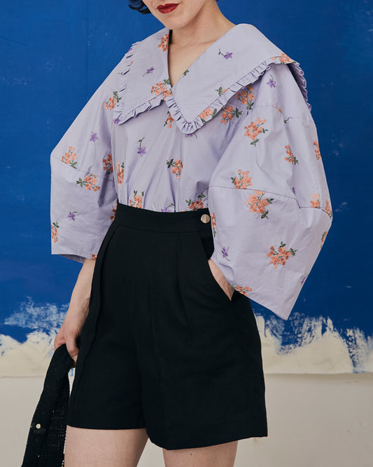 Sailor Blouse Lilac floral